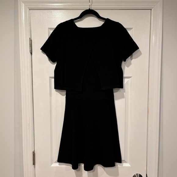 Sandro Popover Split Back Short Sleeve Dress - Picture 2 of 6
